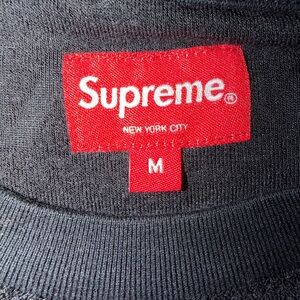 Supreme MCM Collaboration Men's black Crewneck terry shirt